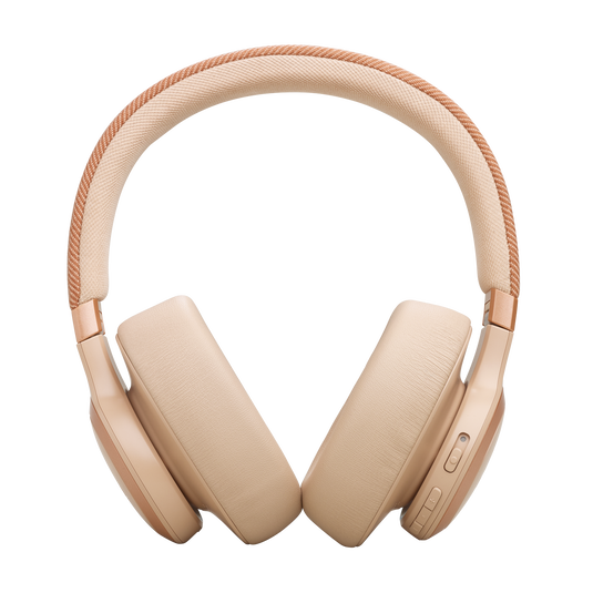 JBL Live 770NC - Sandstone - Wireless Over-Ear Headphones with True Adaptive Noise Cancelling - Back image number null